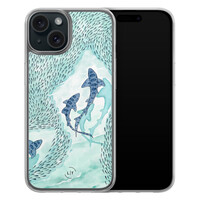 Leuke Telefoonhoesjes iPhone 15 hybride hoesje - Baby shark