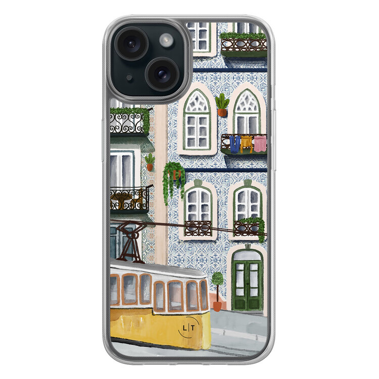 Leuke Telefoonhoesjes iPhone 15 hybride hoesje - Lissabon