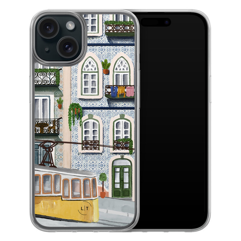 Leuke Telefoonhoesjes iPhone 15 hybride hoesje - Lissabon