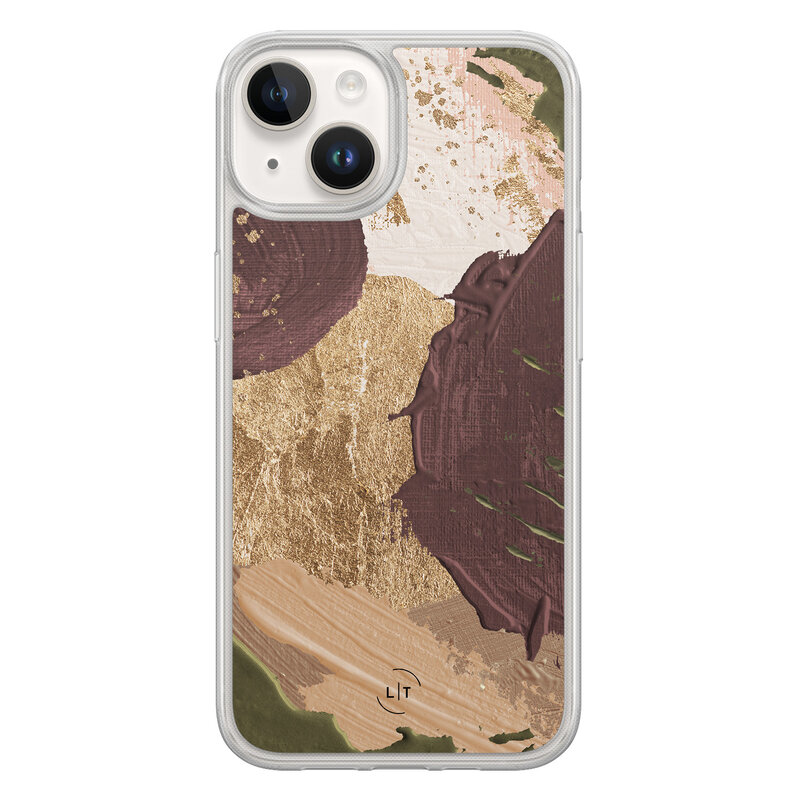 Leuke Telefoonhoesjes iPhone 14 hybride hoesje - Abstract art