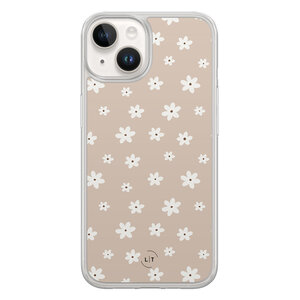 Leuke Telefoonhoesjes iPhone 14 hybride hoesje - Cute flowers