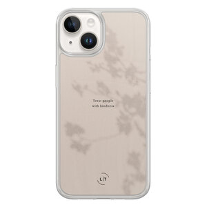 Leuke Telefoonhoesjes iPhone 14 hybride hoesje - Be kind