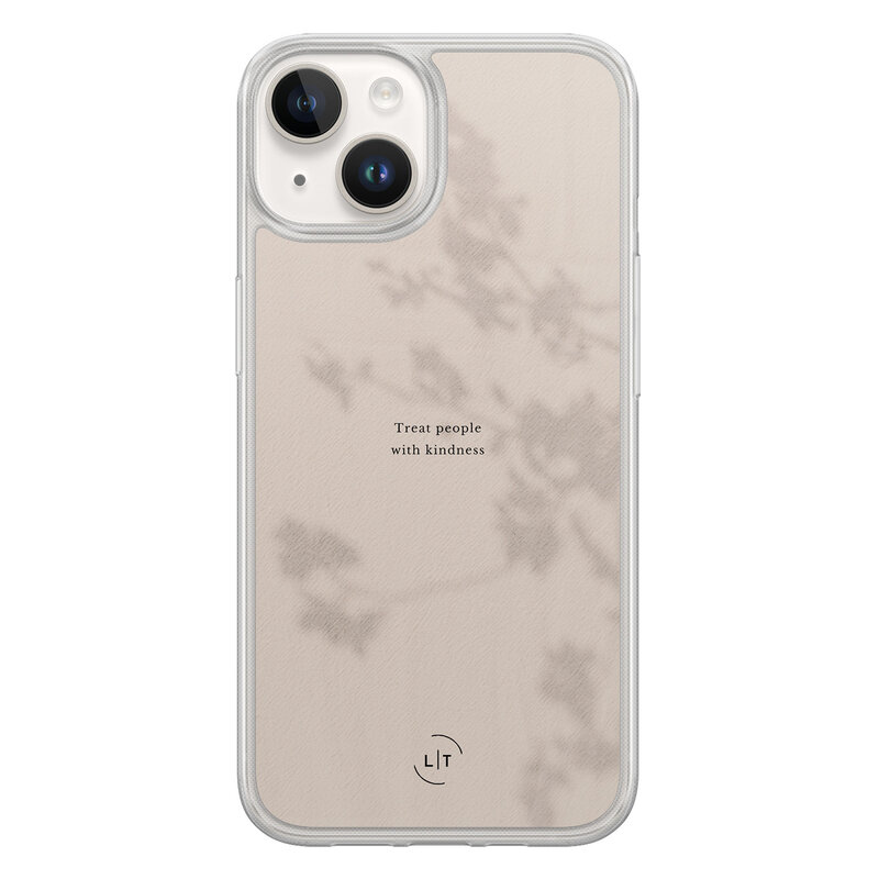 Leuke Telefoonhoesjes iPhone 14 hybride hoesje - Be kind