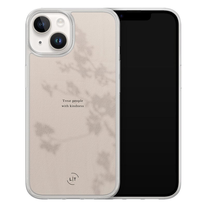 Leuke Telefoonhoesjes iPhone 14 hybride hoesje - Be kind