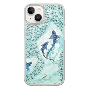 Leuke Telefoonhoesjes iPhone 14 hybride hoesje - Baby shark