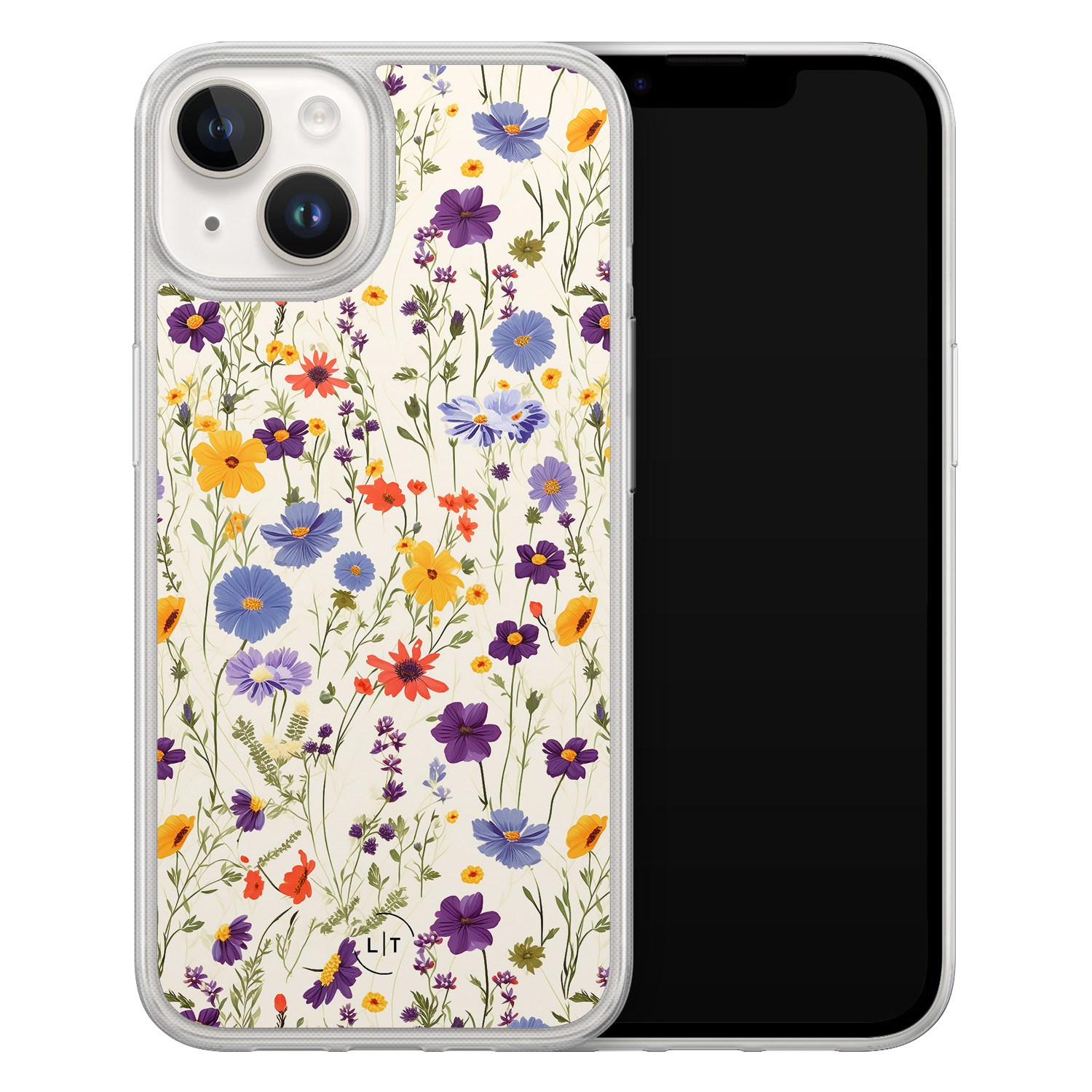 Leuke Telefoonhoesjes iPhone 14 hybride hoesje - Wildflowers