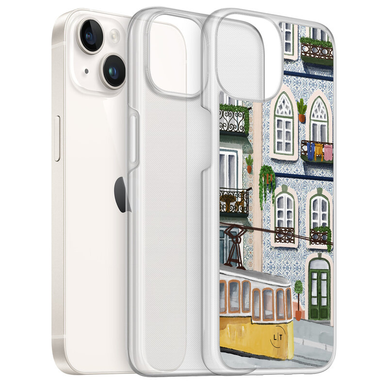 Leuke Telefoonhoesjes iPhone 14 hybride hoesje - Lissabon