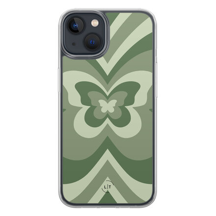 Retro vlinder groen