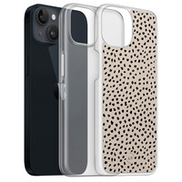 Leuke Telefoonhoesjes iPhone 13 hybride hoesje - Almond dots