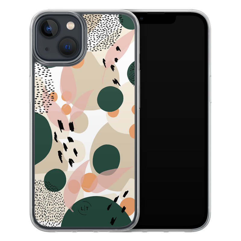 Leuke Telefoonhoesjes iPhone 13 hybride hoesje - Abstract print