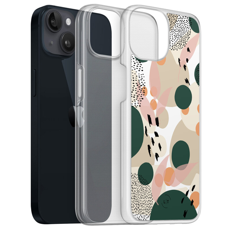 Leuke Telefoonhoesjes iPhone 13 hybride hoesje - Abstract print