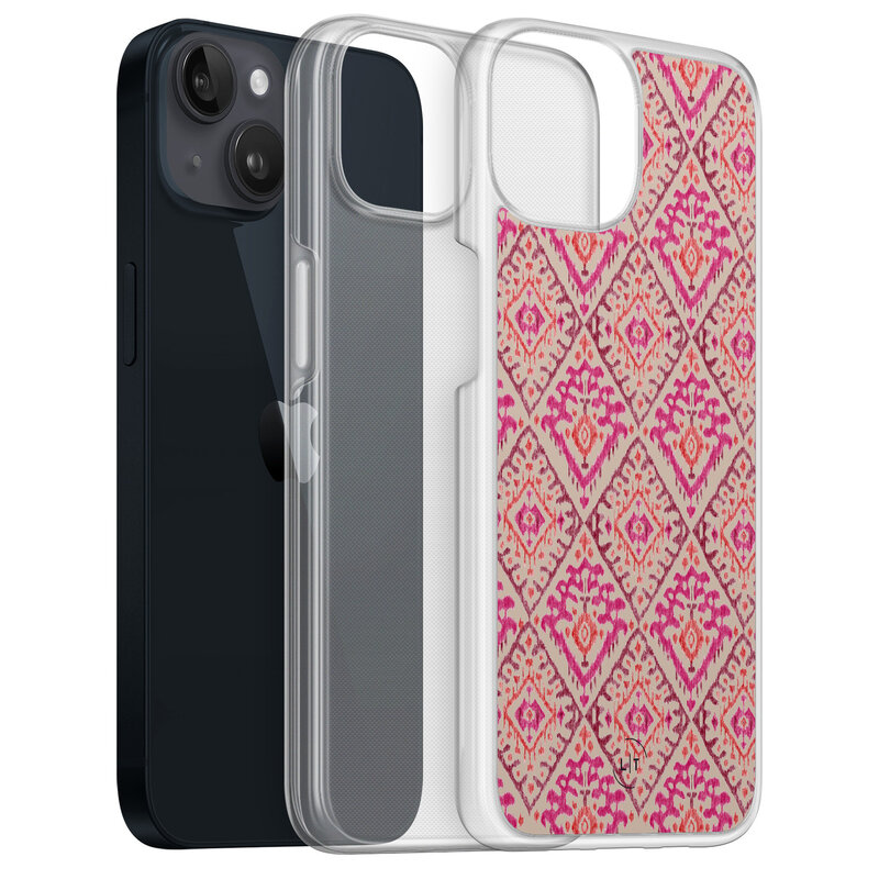 Leuke Telefoonhoesjes iPhone 13 hybride hoesje - Ibiza art deco