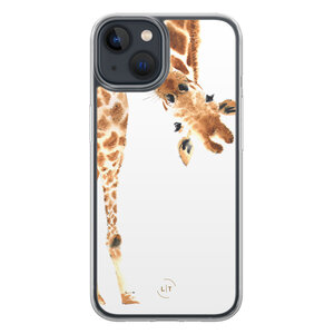 Leuke Telefoonhoesjes iPhone 13 hybride hoesje - Giraffe