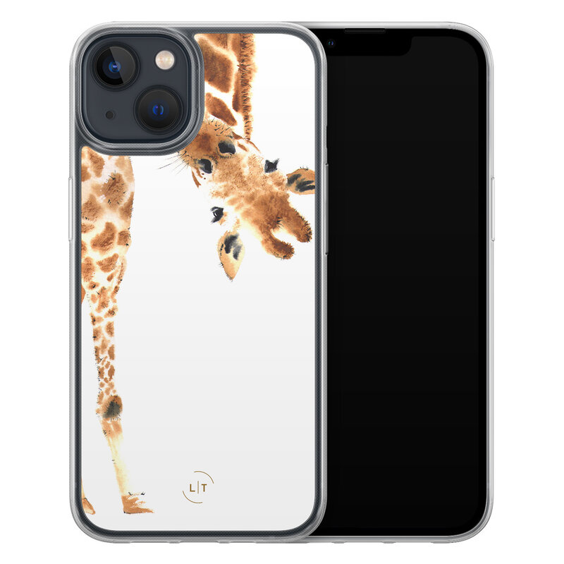 Leuke Telefoonhoesjes iPhone 13 hybride hoesje - Giraffe