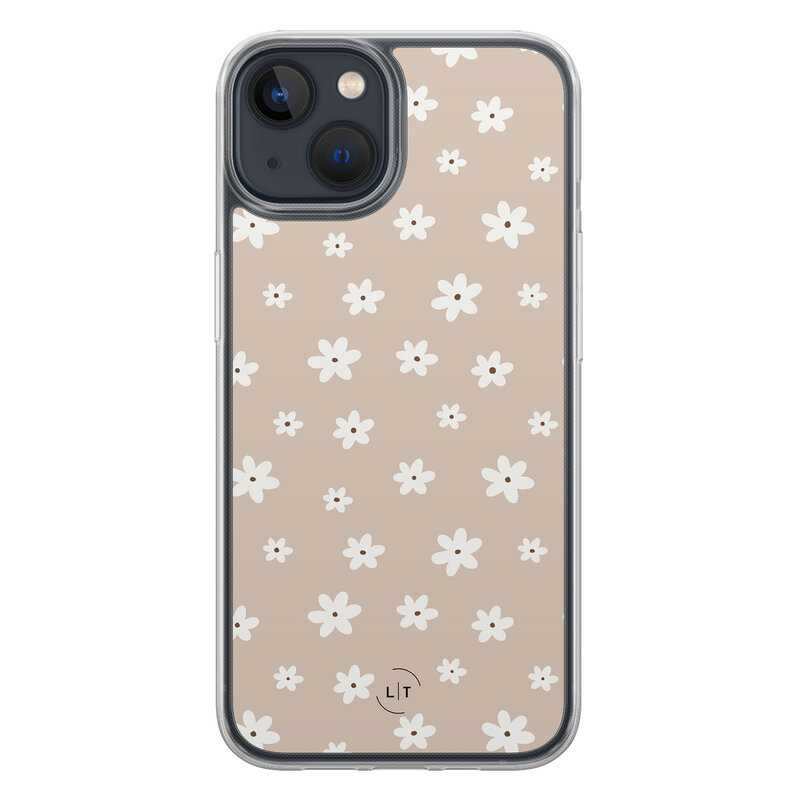 Leuke Telefoonhoesjes iPhone 13 hybride hoesje - Cute flowers