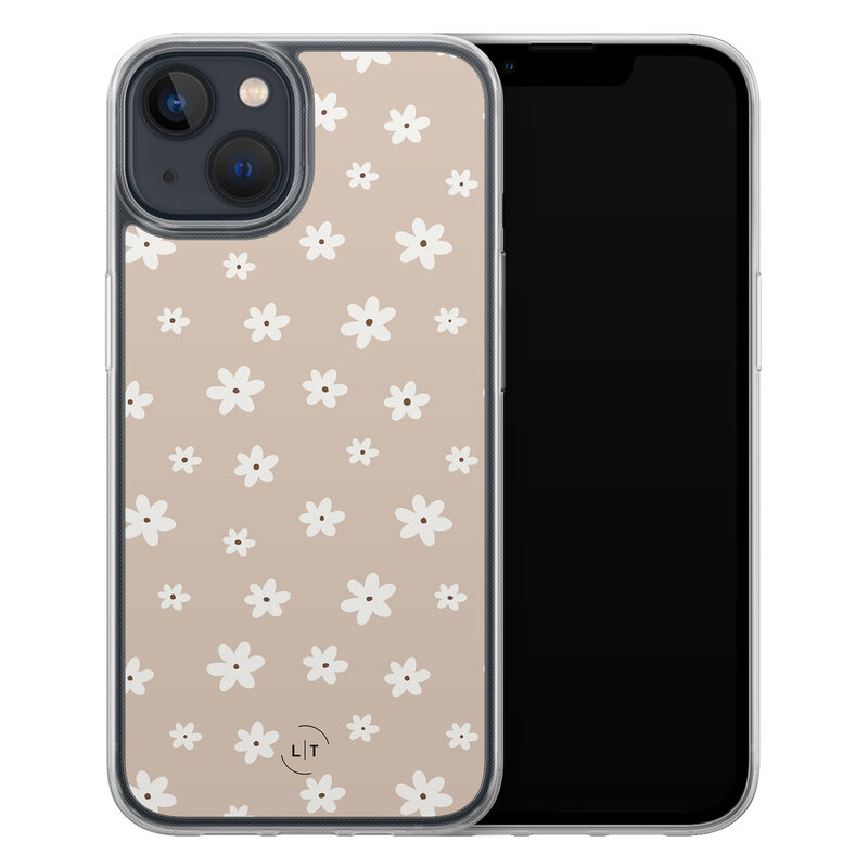 Leuke Telefoonhoesjes iPhone 13 hybride hoesje - Cute flowers