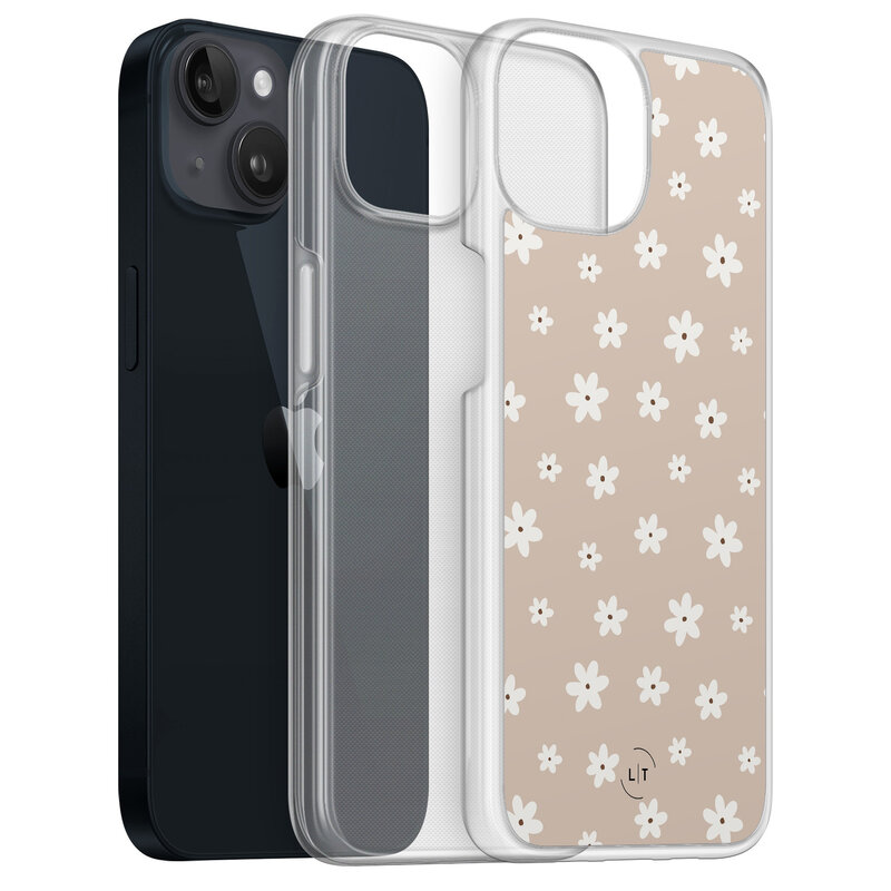 Leuke Telefoonhoesjes iPhone 13 hybride hoesje - Cute flowers
