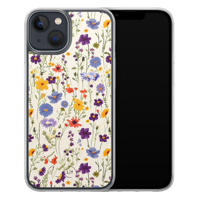 Leuke Telefoonhoesjes iPhone 13 hybride hoesje - Wildflowers