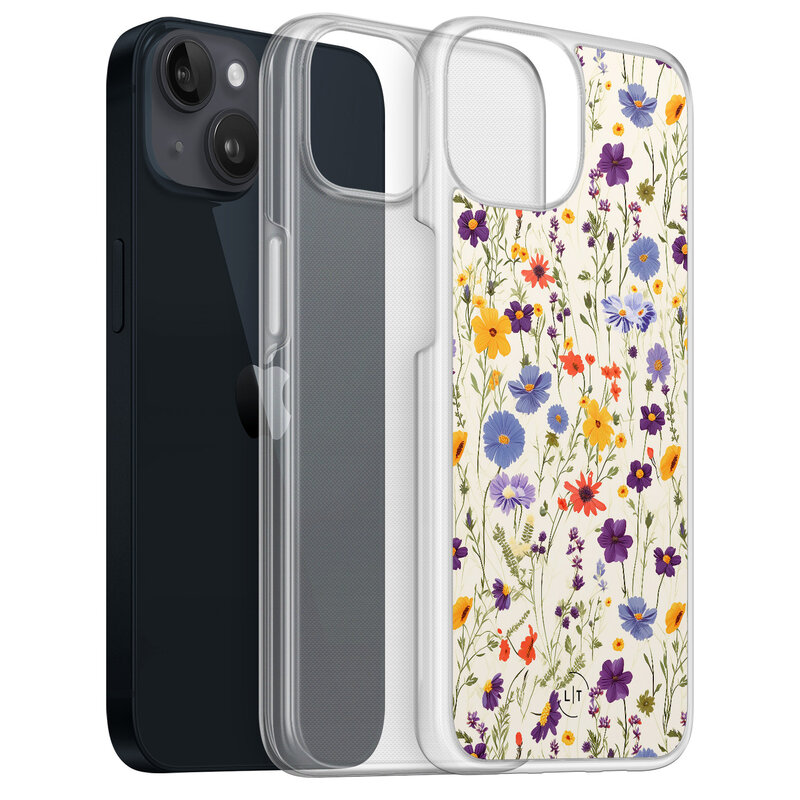 Leuke Telefoonhoesjes iPhone 13 hybride hoesje - Wildflowers