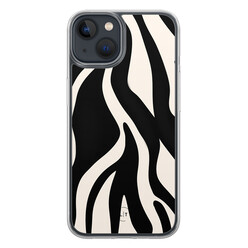 Leuke Telefoonhoesjes iPhone 13 hybride hoesje - Zebra
