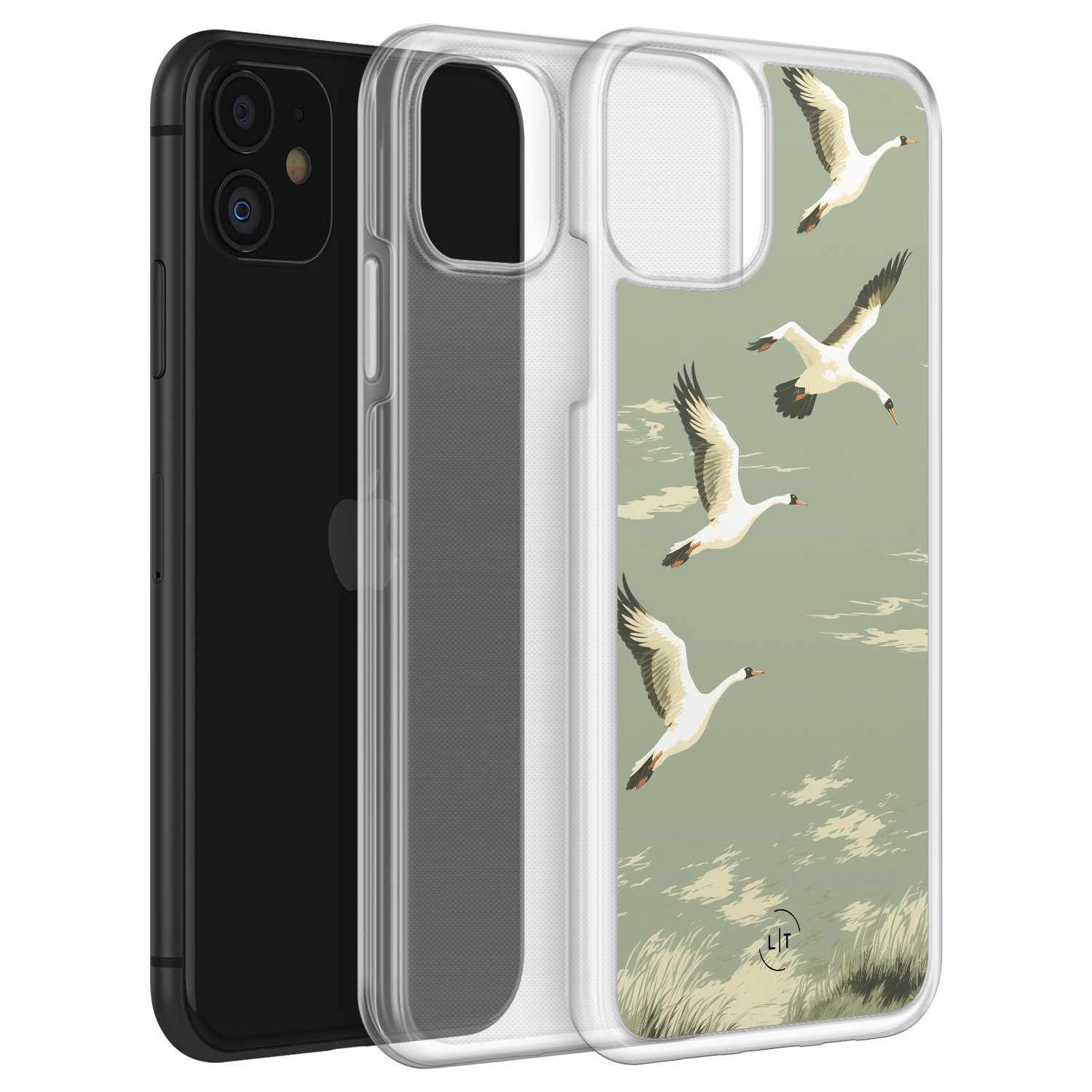 Leuke Telefoonhoesjes iPhone 11 hybride hoesje - Vogels