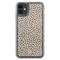 Leuke Telefoonhoesjes iPhone 11 hybride hoesje - Almond dots
