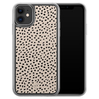Leuke Telefoonhoesjes iPhone 11 hybride hoesje - Almond dots