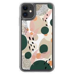 Leuke Telefoonhoesjes iPhone 11 hybride hoesje - Abstract print