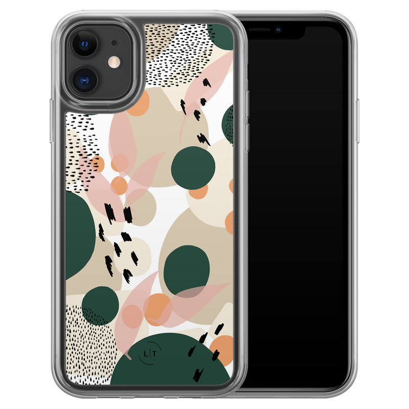Leuke Telefoonhoesjes iPhone 11 hybride hoesje - Abstract print
