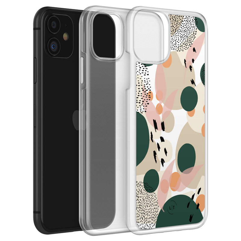Leuke Telefoonhoesjes iPhone 11 hybride hoesje - Abstract print