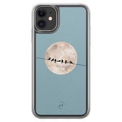 Leuke Telefoonhoesjes iPhone 11 hybride hoesje - Moon birds