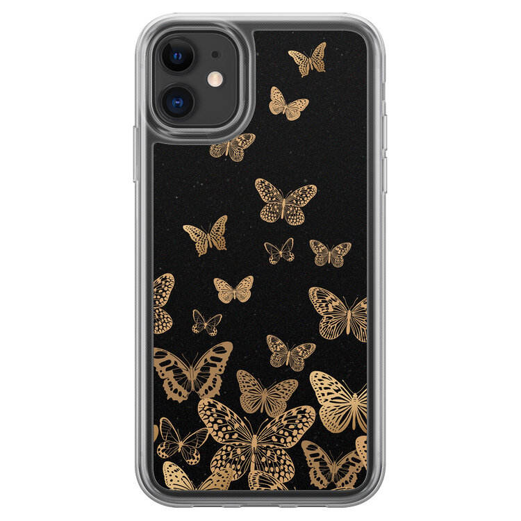Leuke Telefoonhoesjes iPhone 11 hybride hoesje - Vlinders