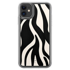 Leuke Telefoonhoesjes iPhone 11 hybride hoesje - Zebra