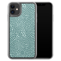 Leuke Telefoonhoesjes iPhone 11 hybride hoesje - Blue dots