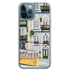 Leuke Telefoonhoesjes iPhone 12 (Pro) hybride hoesje - Lissabon