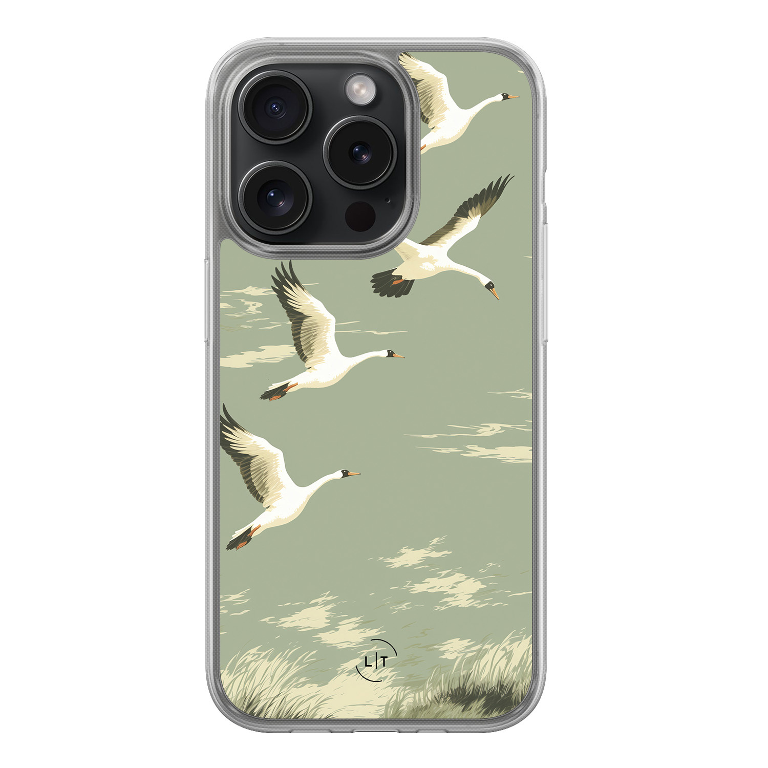 Leuke Telefoonhoesjes iPhone 15 Pro hybride hoesje - Vogels