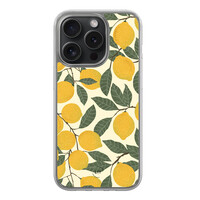 Leuke Telefoonhoesjes iPhone 15 Pro hybride hoesje - Citroenen