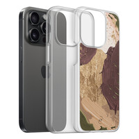 Leuke Telefoonhoesjes iPhone 15 Pro hybride hoesje - Abstract art