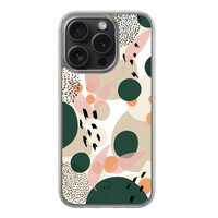 Leuke Telefoonhoesjes iPhone 15 Pro hybride hoesje - Abstract print