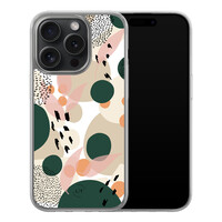 Leuke Telefoonhoesjes iPhone 15 Pro hybride hoesje - Abstract print