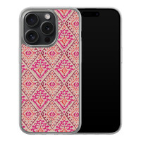 Leuke Telefoonhoesjes iPhone 15 Pro hybride hoesje - Ibiza art deco