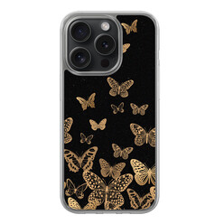 Leuke Telefoonhoesjes iPhone 15 Pro hybride hoesje - Vlinders