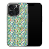 Leuke Telefoonhoesjes iPhone 15 Pro hybride hoesje - Bohemian vibes