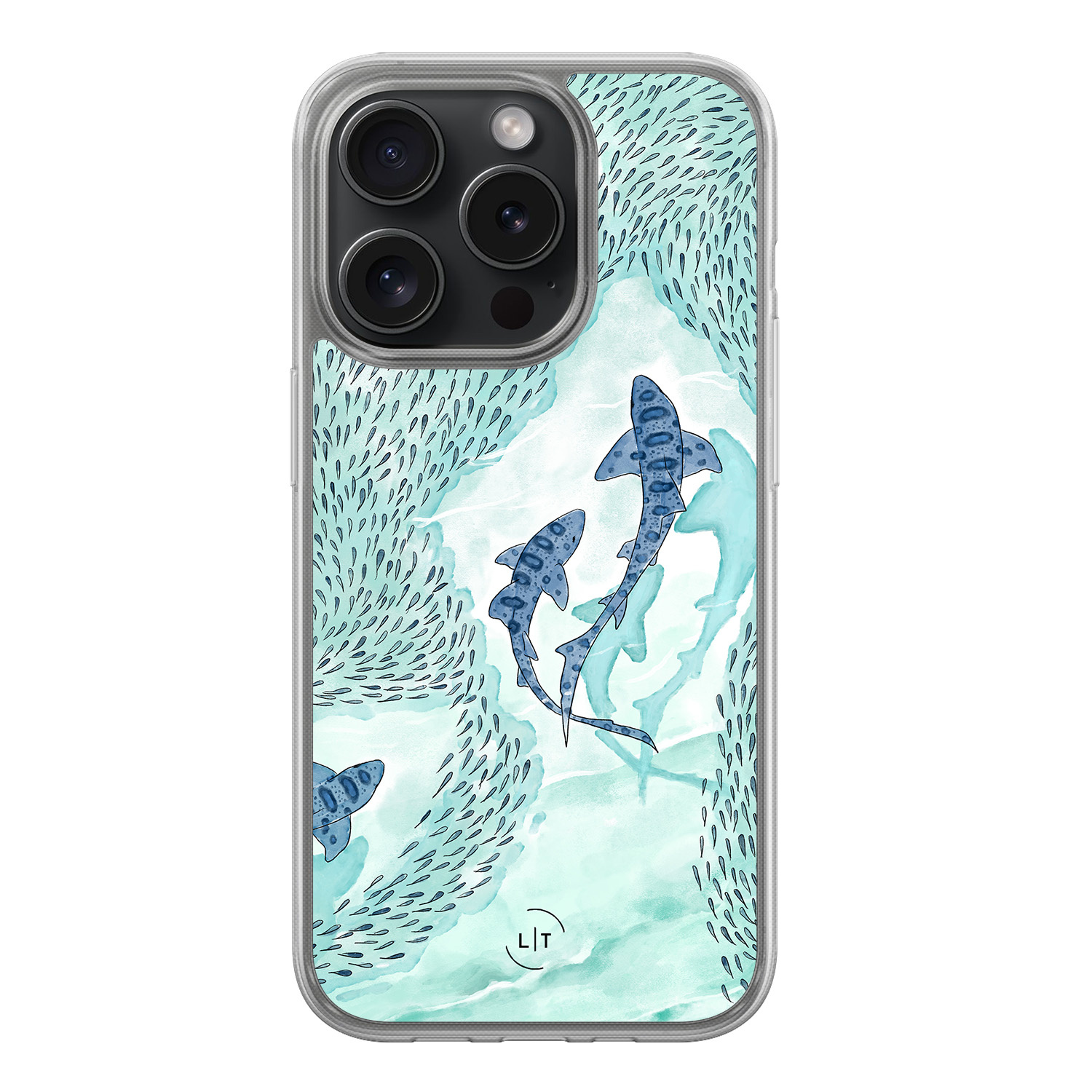 Leuke Telefoonhoesjes iPhone 15 Pro hybride hoesje - Baby shark