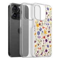Leuke Telefoonhoesjes iPhone 15 Pro hybride hoesje - Wildflowers