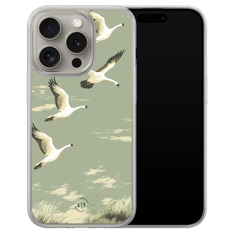 Leuke Telefoonhoesjes iPhone 15 Pro Max hybride hoesje - Vogels