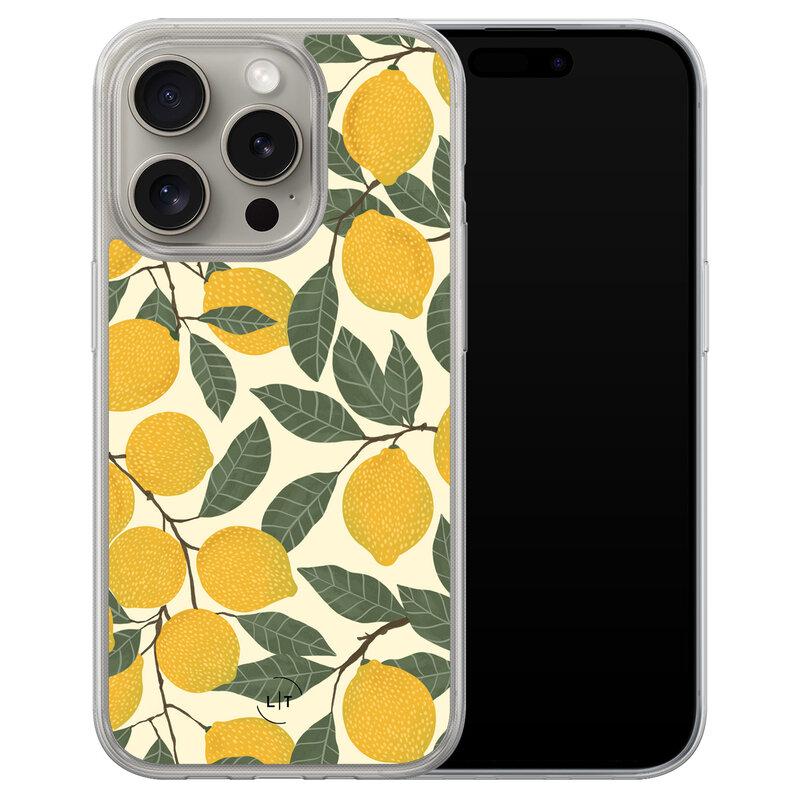 Leuke Telefoonhoesjes iPhone 15 Pro Max hybride hoesje - Citroenen