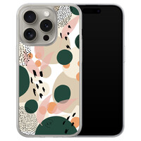 Leuke Telefoonhoesjes iPhone 15 Pro Max hybride hoesje - Abstract print