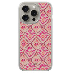 Leuke Telefoonhoesjes iPhone 15 Pro Max hybride hoesje - Ibiza art deco