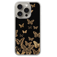 Leuke Telefoonhoesjes iPhone 15 Pro Max hybride hoesje - Vlinders